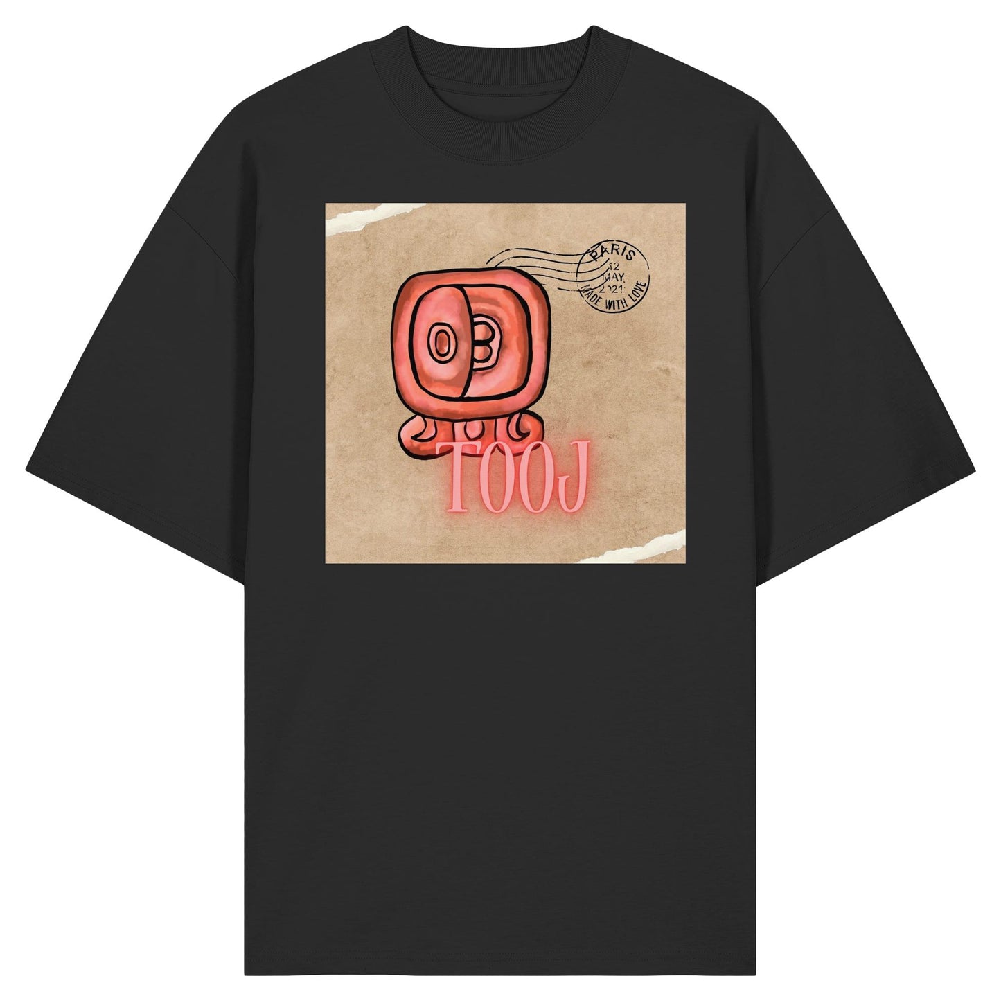 Organic Oversize Shirt - Rote Hingabe / Red offering
