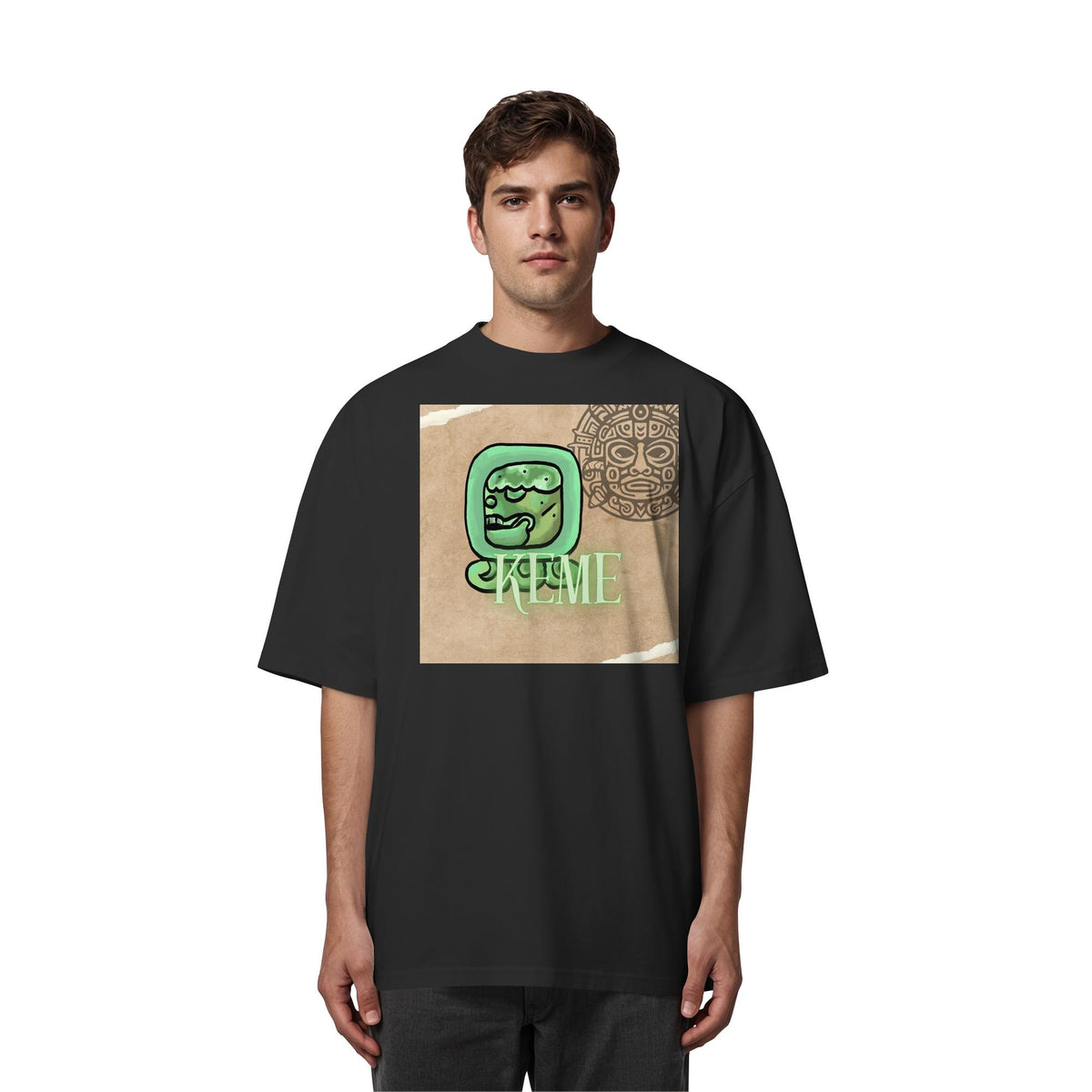 Organic Oversize Shirt - Weißer Tot / white death