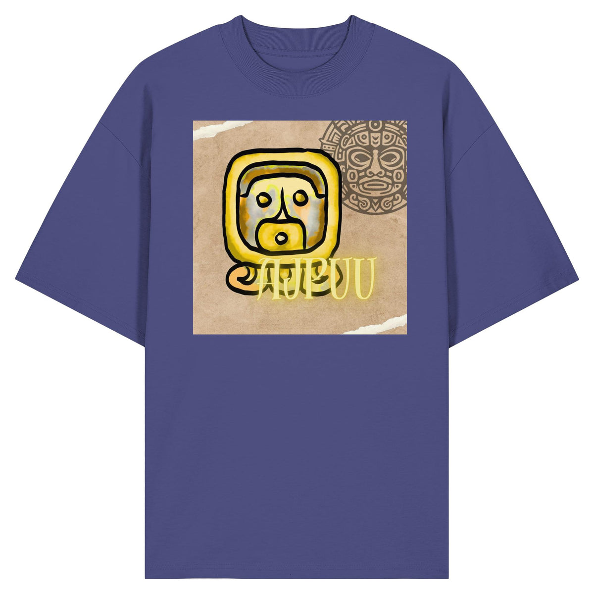 Organic Oversize Shirt - Gelbe Sonne / yellow sun