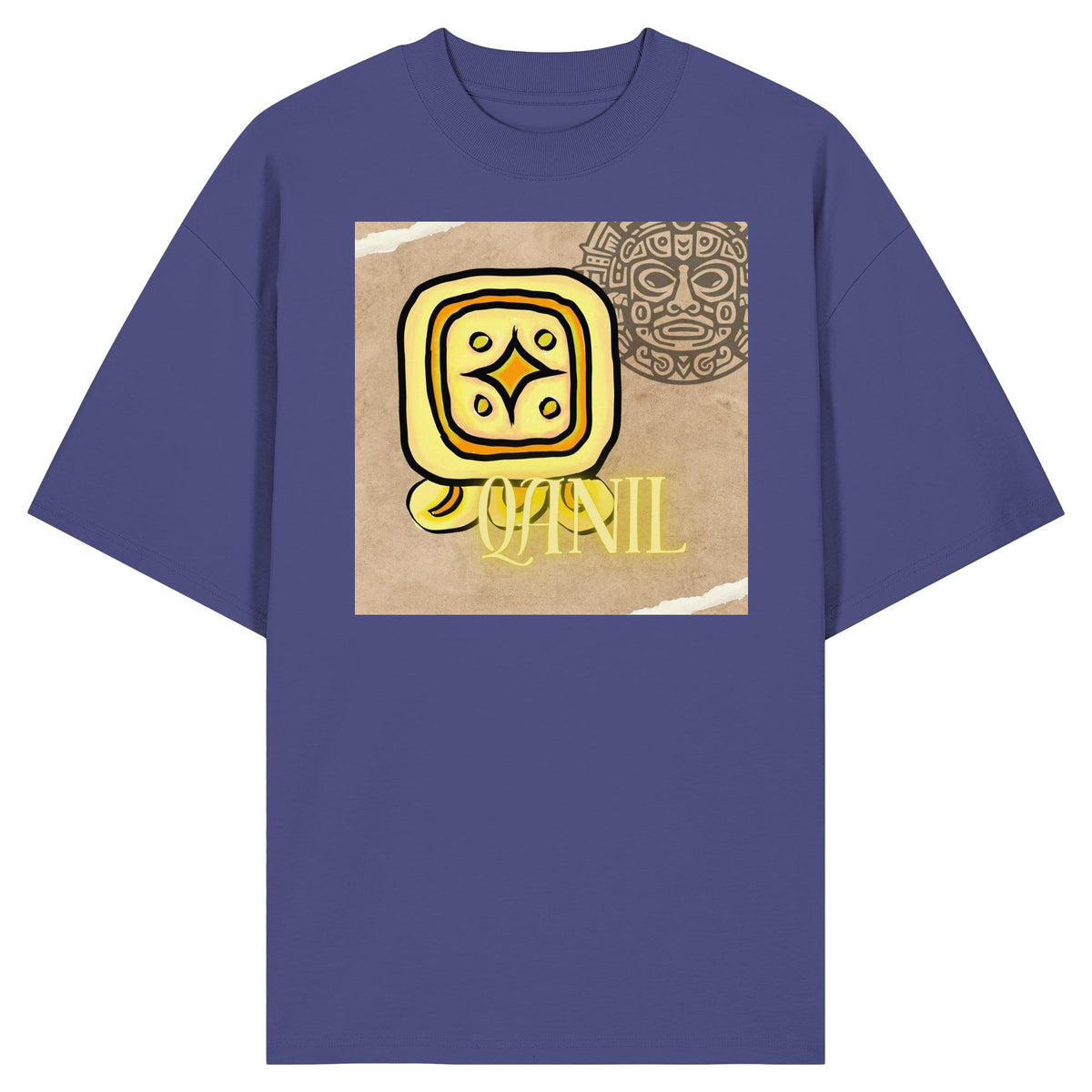 Organic Oversize Shirt - Gelber Stern / yellow star