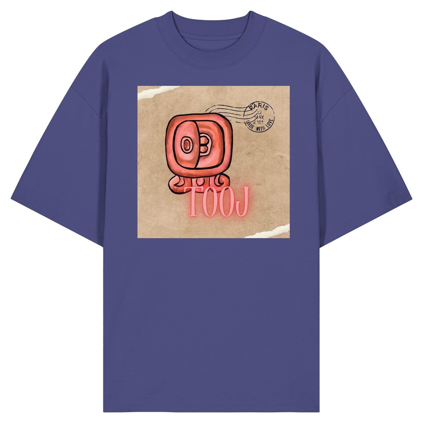 Organic Oversize Shirt - Rote Hingabe / Red offering
