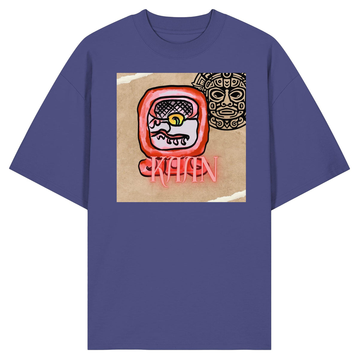 Organic Oversize Shirt - Rote Schlange / red serpent