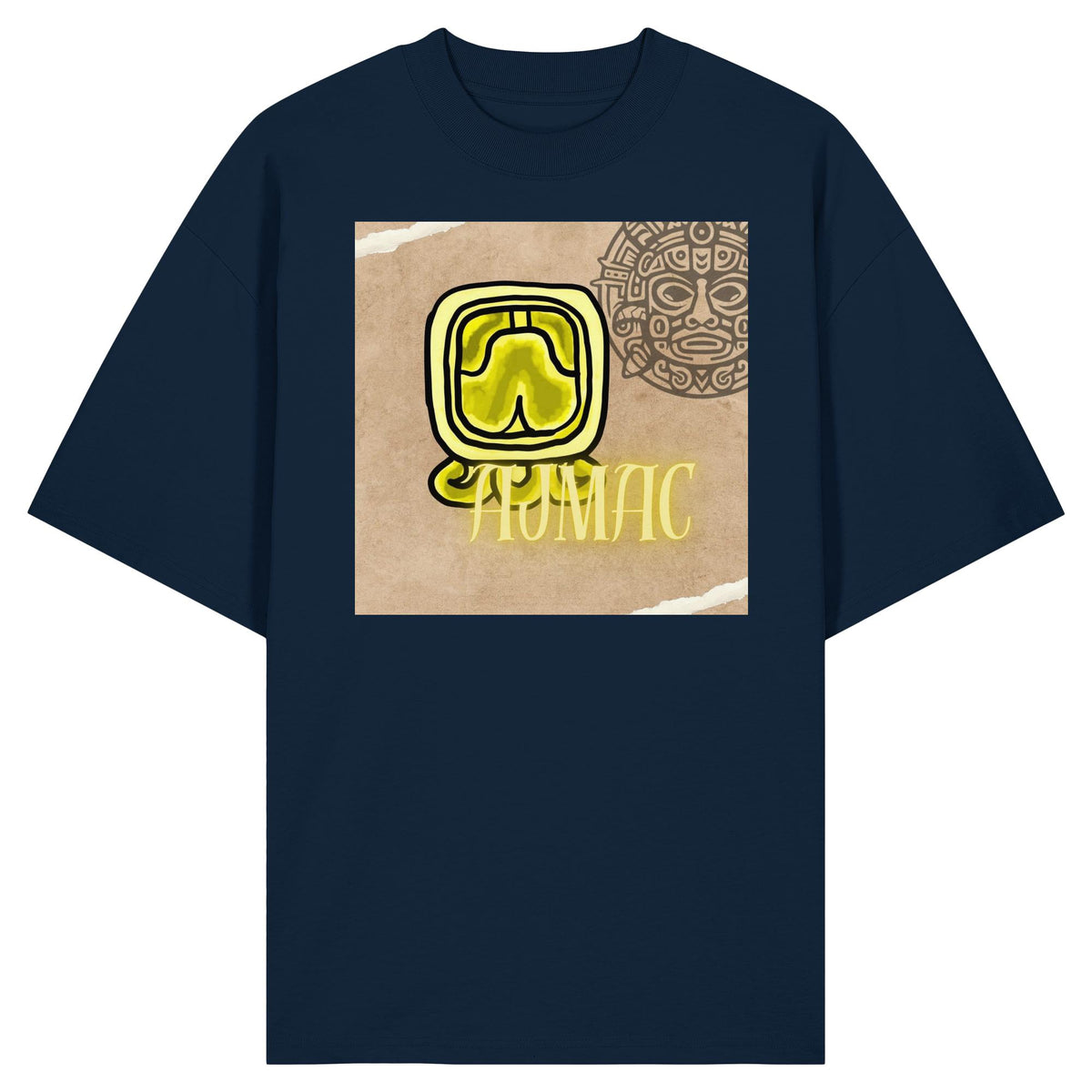 Organic Oversize Shirt - Gelbe Weisheit / yellow wisdom