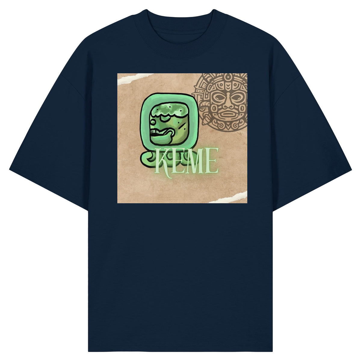 Organic Oversize Shirt - Weißer Tot / white death