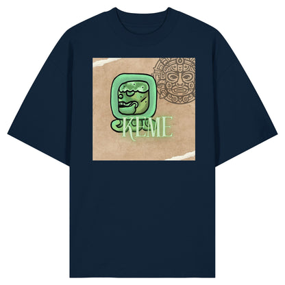 Organic Oversize Shirt - Weißer Tot / white death