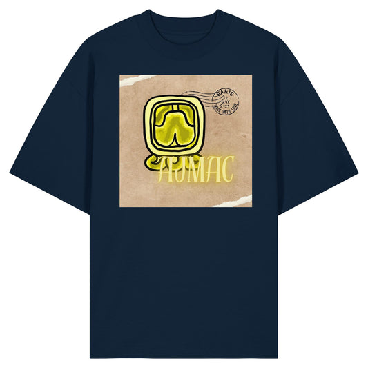 Organic Oversize Shirt - Gelbe Weisheit / Yellow wisdom