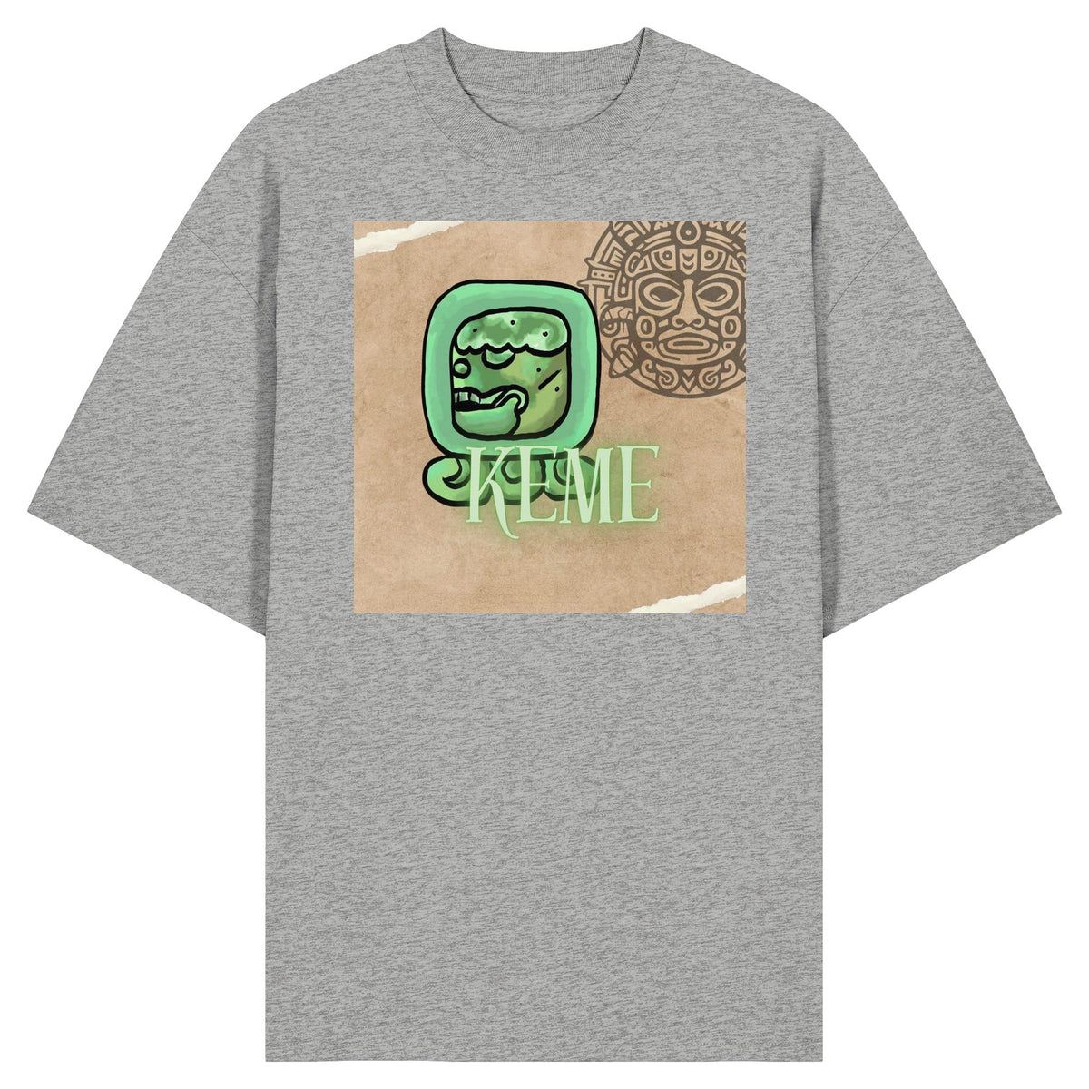 Organic Oversize Shirt - Weißer Tot / white death