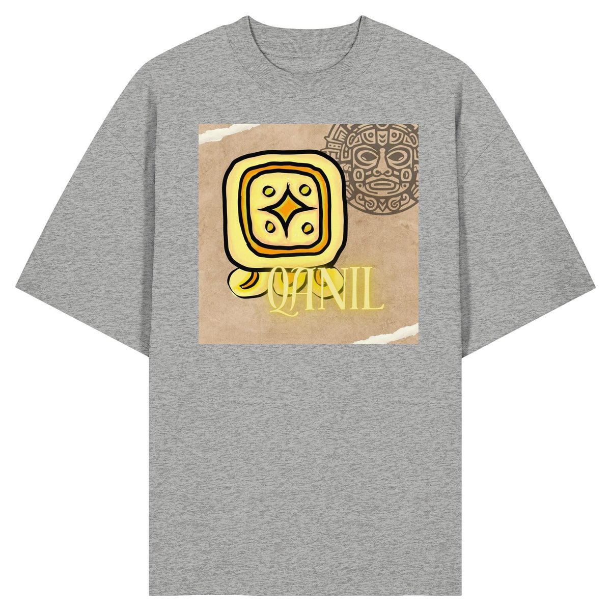 Organic Oversize Shirt - Gelber Stern / yellow star