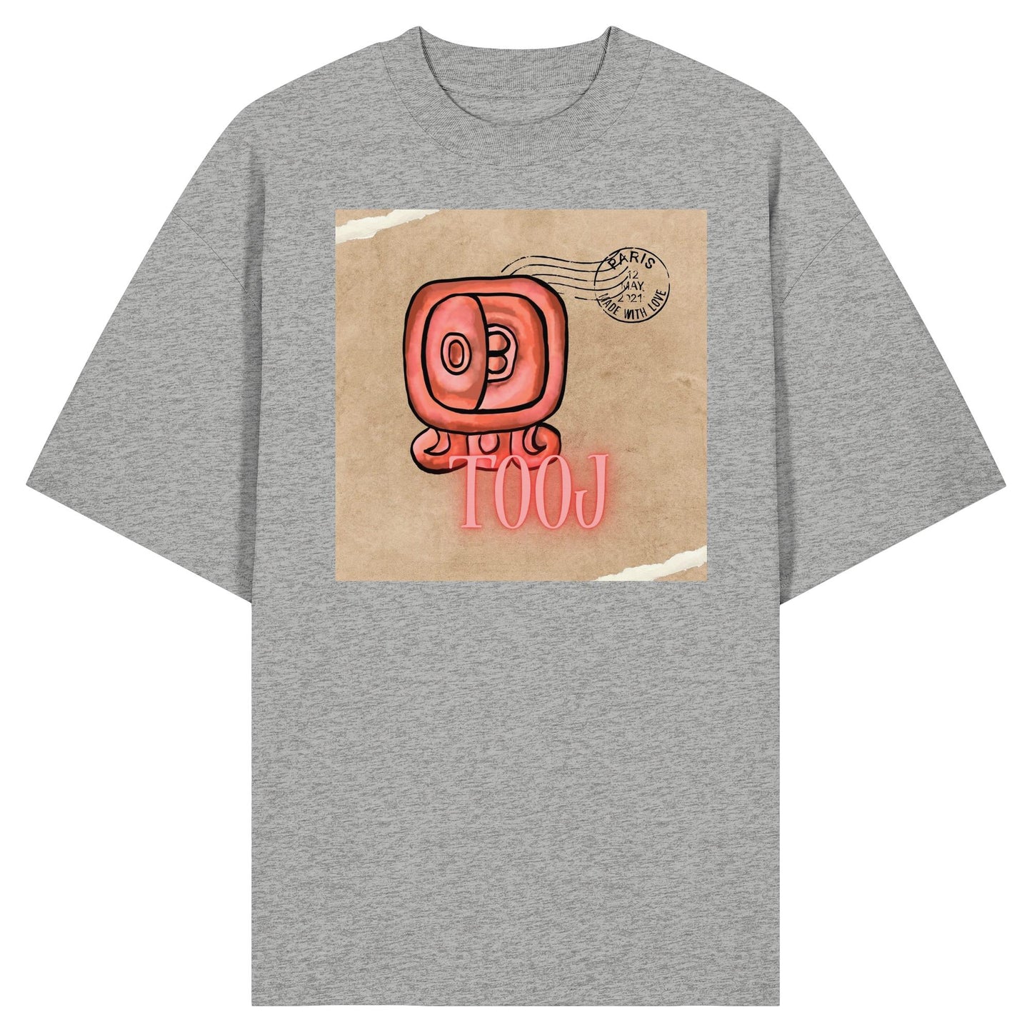 Organic Oversize Shirt - Rote Hingabe / Red offering