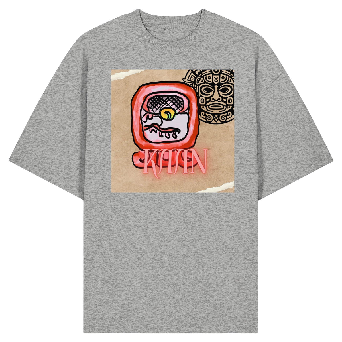 Organic Oversize Shirt - Rote Schlange / red serpent