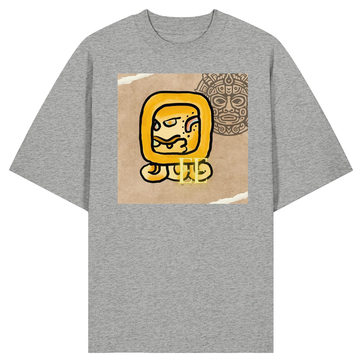 Organic Oversize Shirt - Gelbe Straße / yellow road