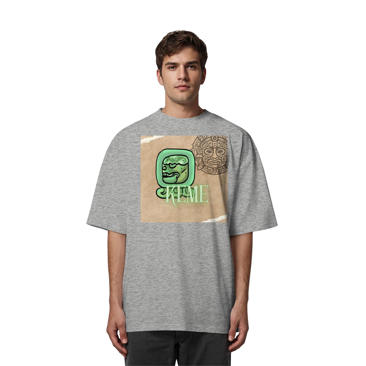 Organic Oversize Shirt - Weißer Tot / white death