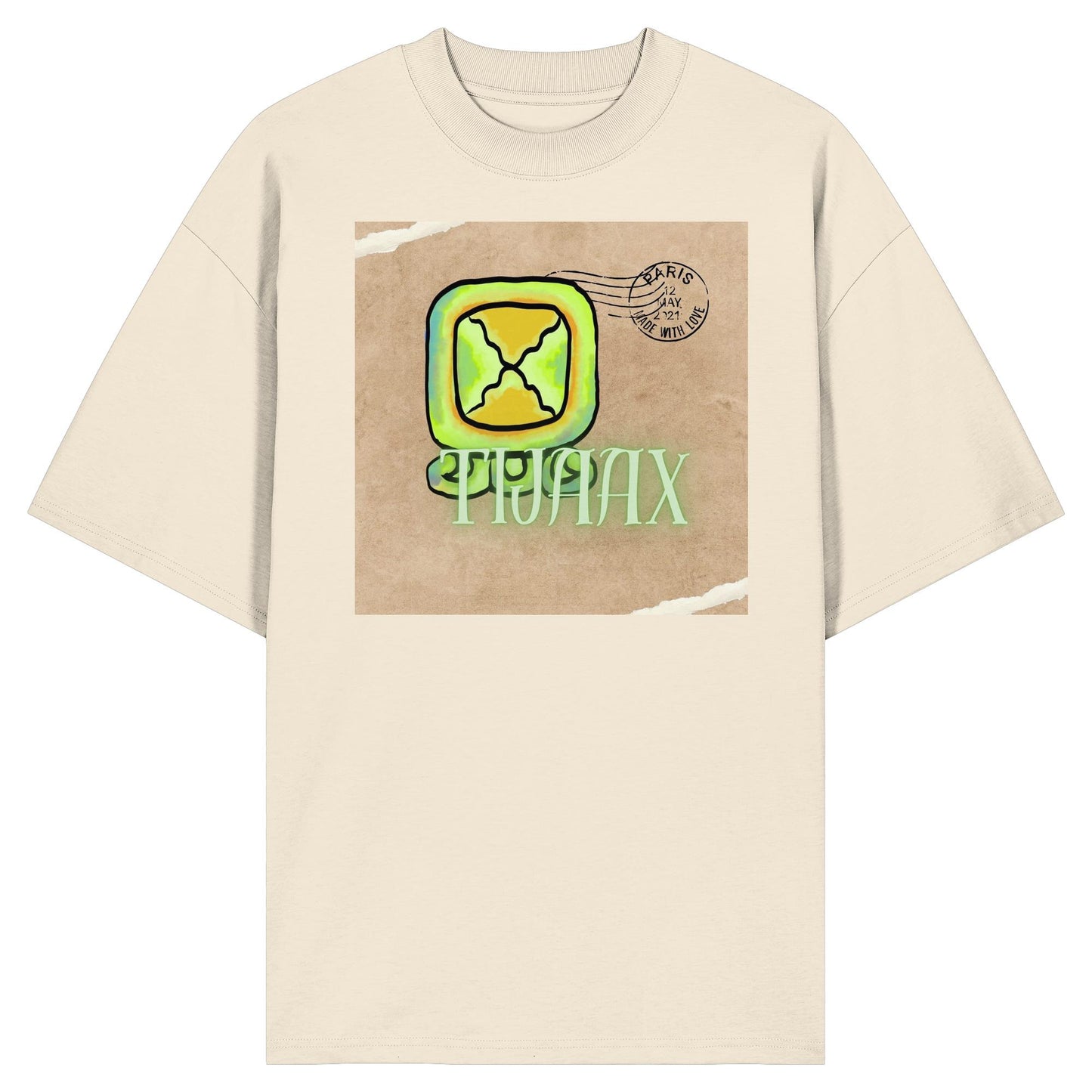 Organic Oversize Shirt - Weißer Zündstein / White flint