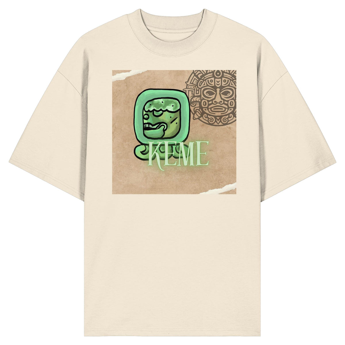 Organic Oversize Shirt - Weißer Tot / white death