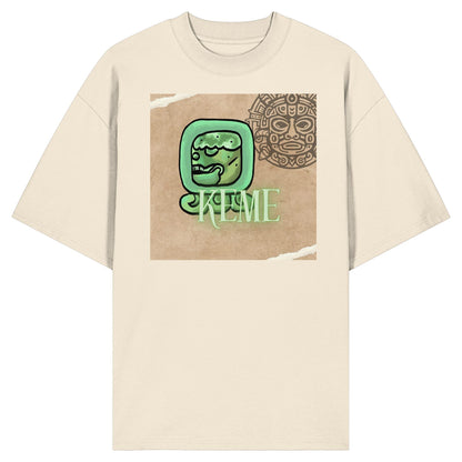 Organic Oversize Shirt - Weißer Tot / white death