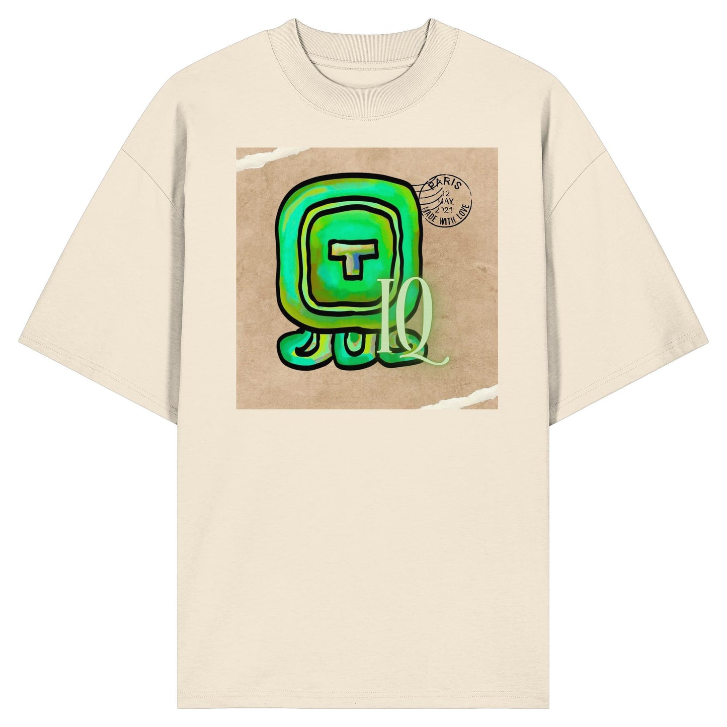 Organic Oversize Shirt - Weißer Wind / White wind