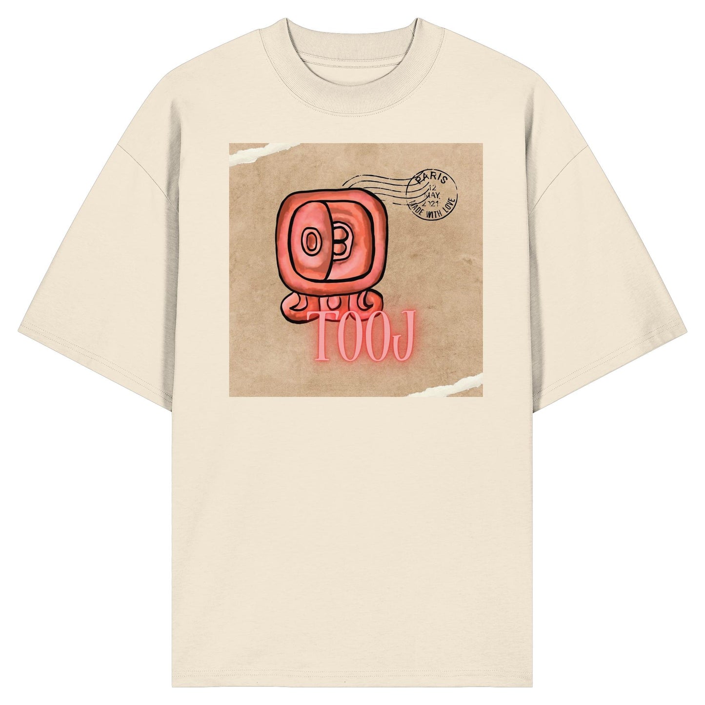 Organic Oversize Shirt - Rote Hingabe / Red offering