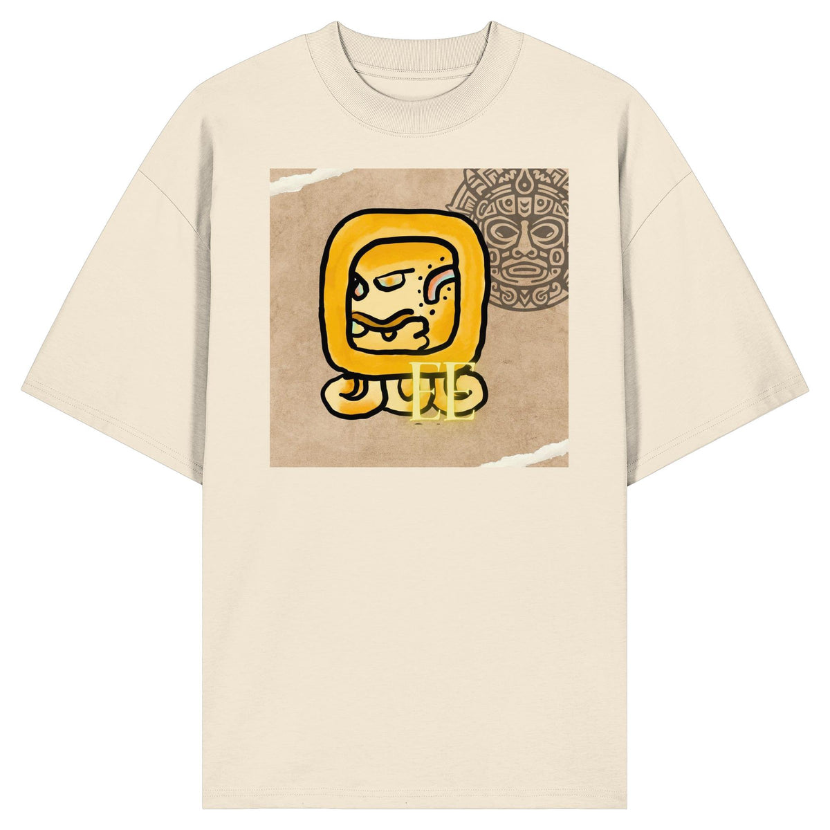 Organic Oversize Shirt - Gelbe Straße / yellow road