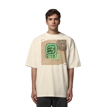 Organic Oversize Shirt - Weißer Tot / white death