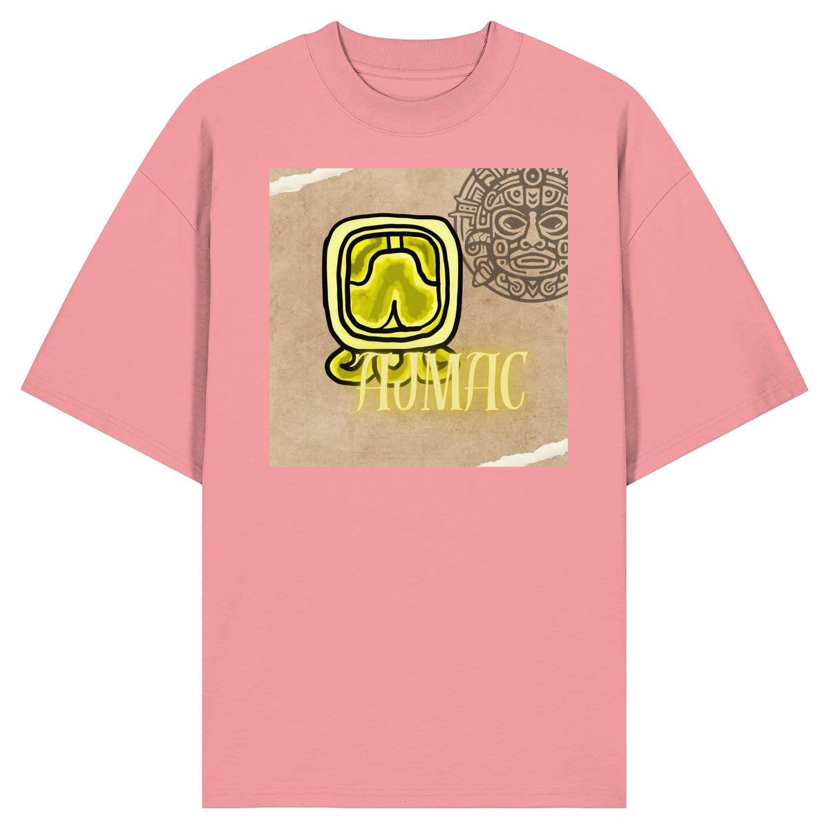 Organic Oversize Shirt - Gelbe Weisheit / yellow wisdom