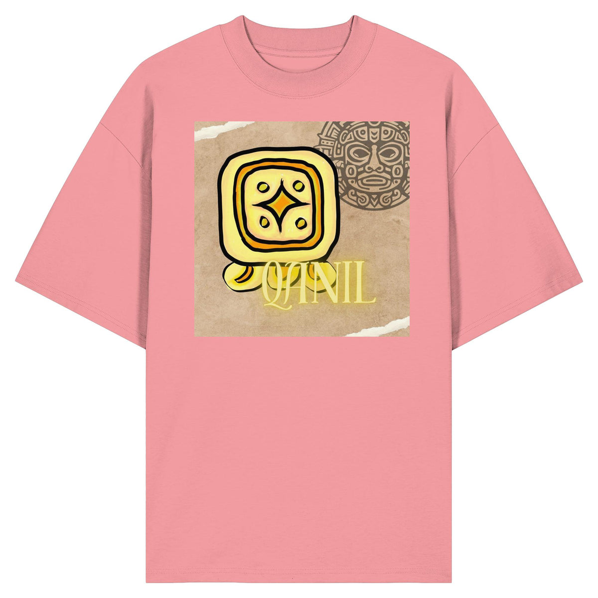 Organic Oversize Shirt - Gelber Stern / yellow star