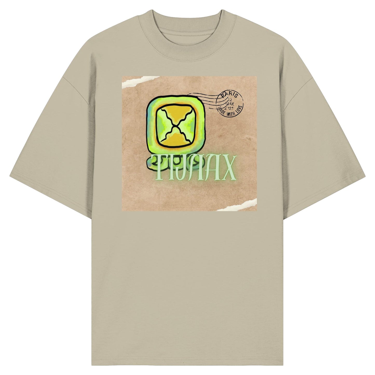 Organic Oversize Shirt - Weißer Zündstein / White flint