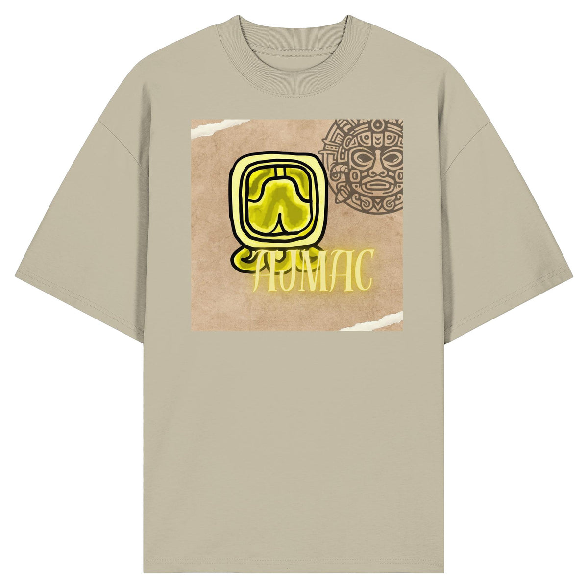 Organic Oversize Shirt - Gelbe Weisheit / yellow wisdom