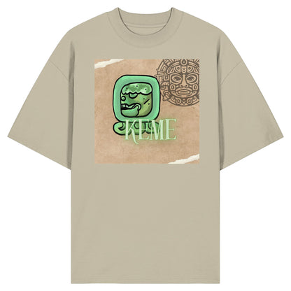 Organic Oversize Shirt - Weißer Tot / white death