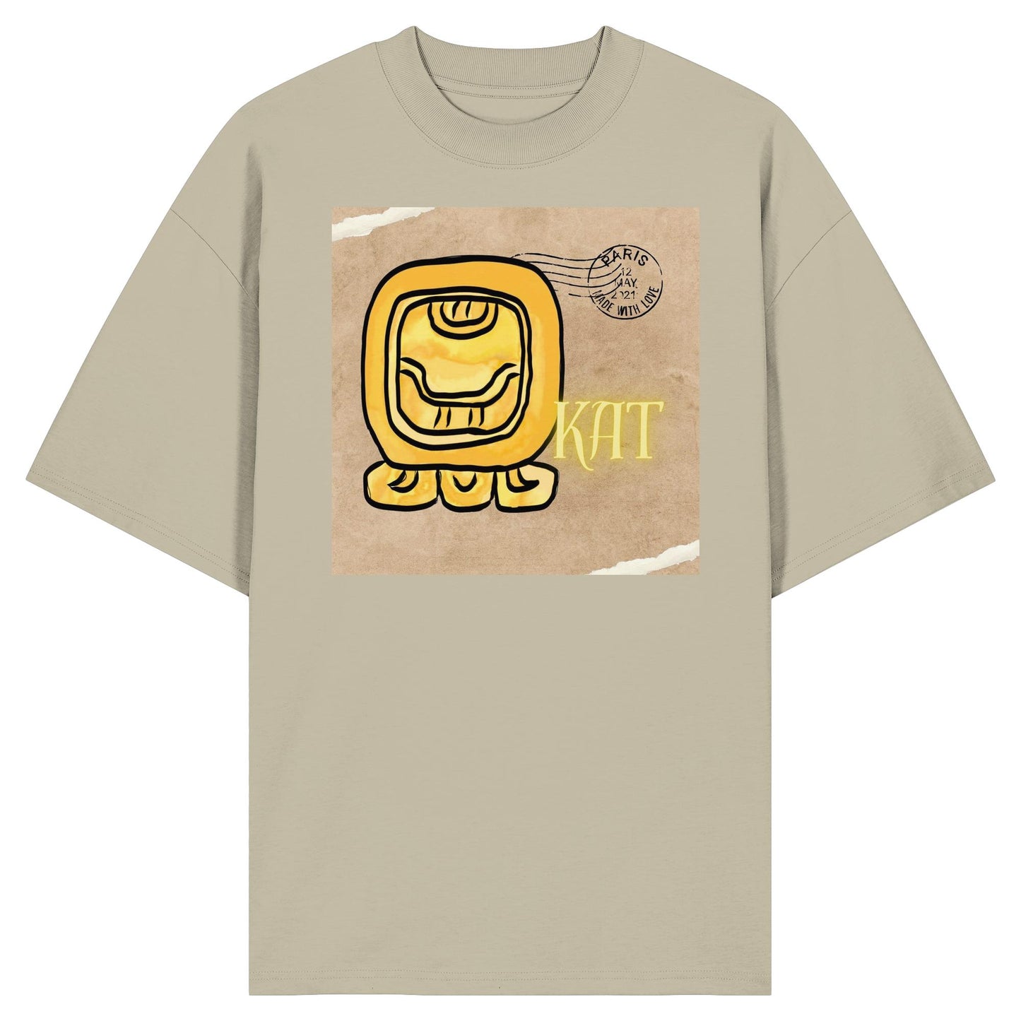 Organic Oversize Shirt - Gelber Same / Yellow seed