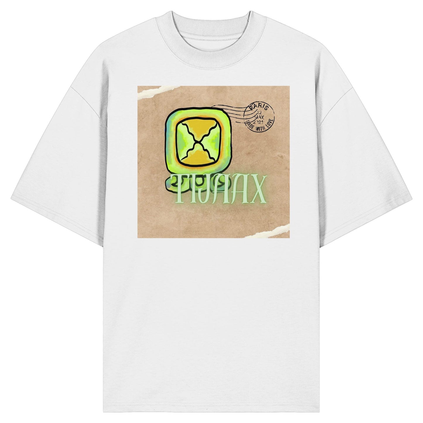 Organic Oversize Shirt - Weißer Zündstein / White flint