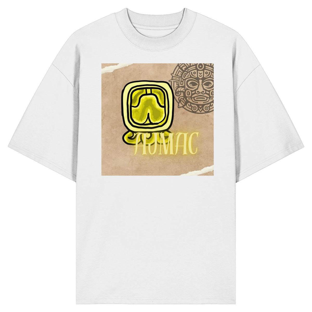 Organic Oversize Shirt - Gelbe Weisheit / yellow wisdom