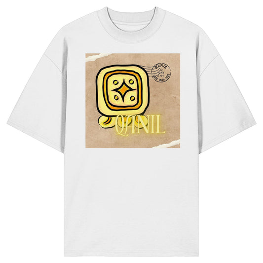 Organic Oversize Shirt - Gelber Stern / Yellow star