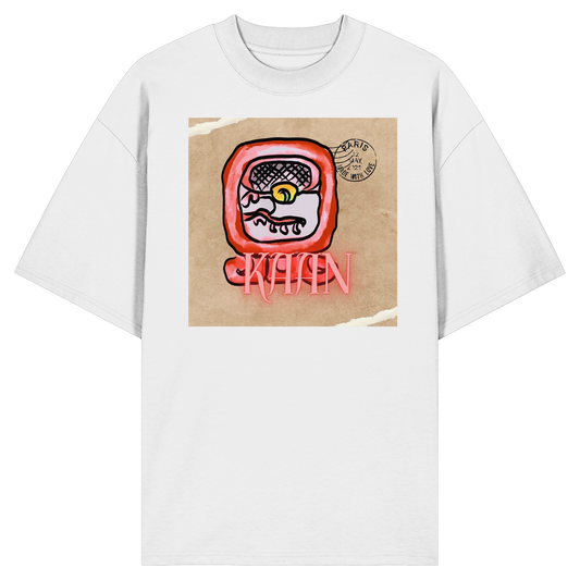 Organic Oversize Shirt - Roter Schange / Red serpent