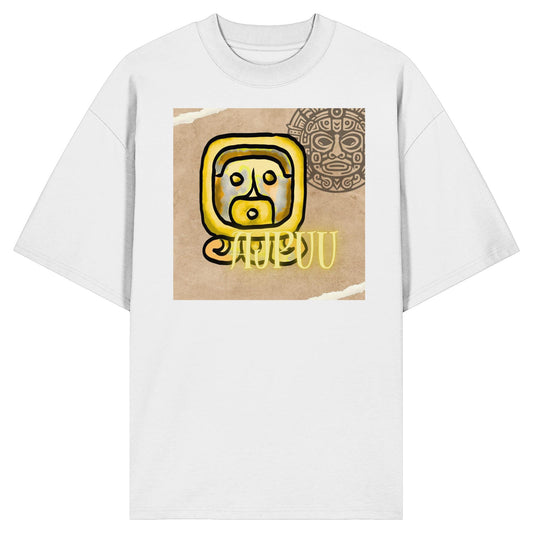 Organic Oversize Shirt - Gelbe Sonne / yellow sun