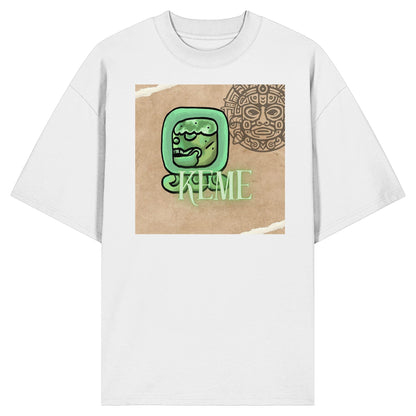 Organic Oversize Shirt - Weißer Tot / white death