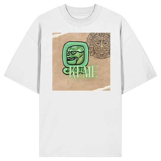 Organic Oversize Shirt - Weißer Tot / white death