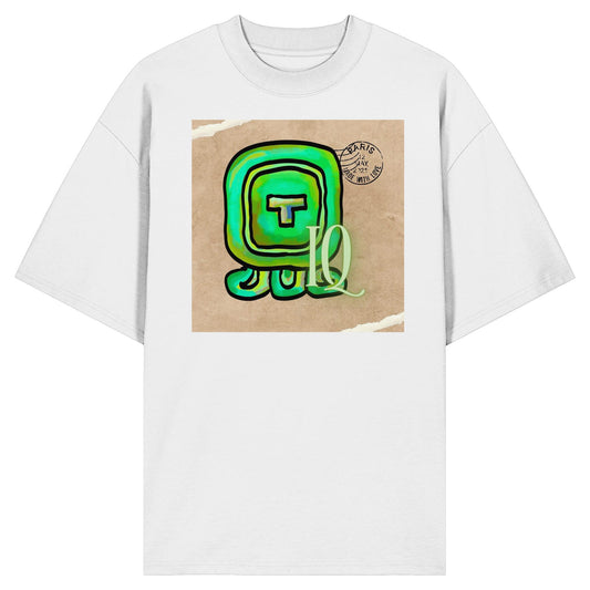 Organic Oversize Shirt - Weißer Wind / White wind