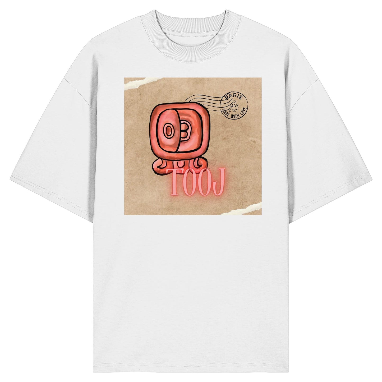 Organic Oversize Shirt - Rote Hingabe / Red offering