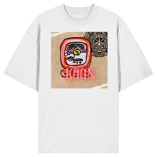Organic Oversize Shirt - Rote Schlange / red serpent