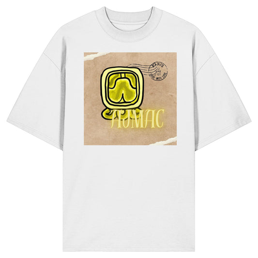 Organic Oversize Shirt - Gelbe Weisheit / Yellow wisdom