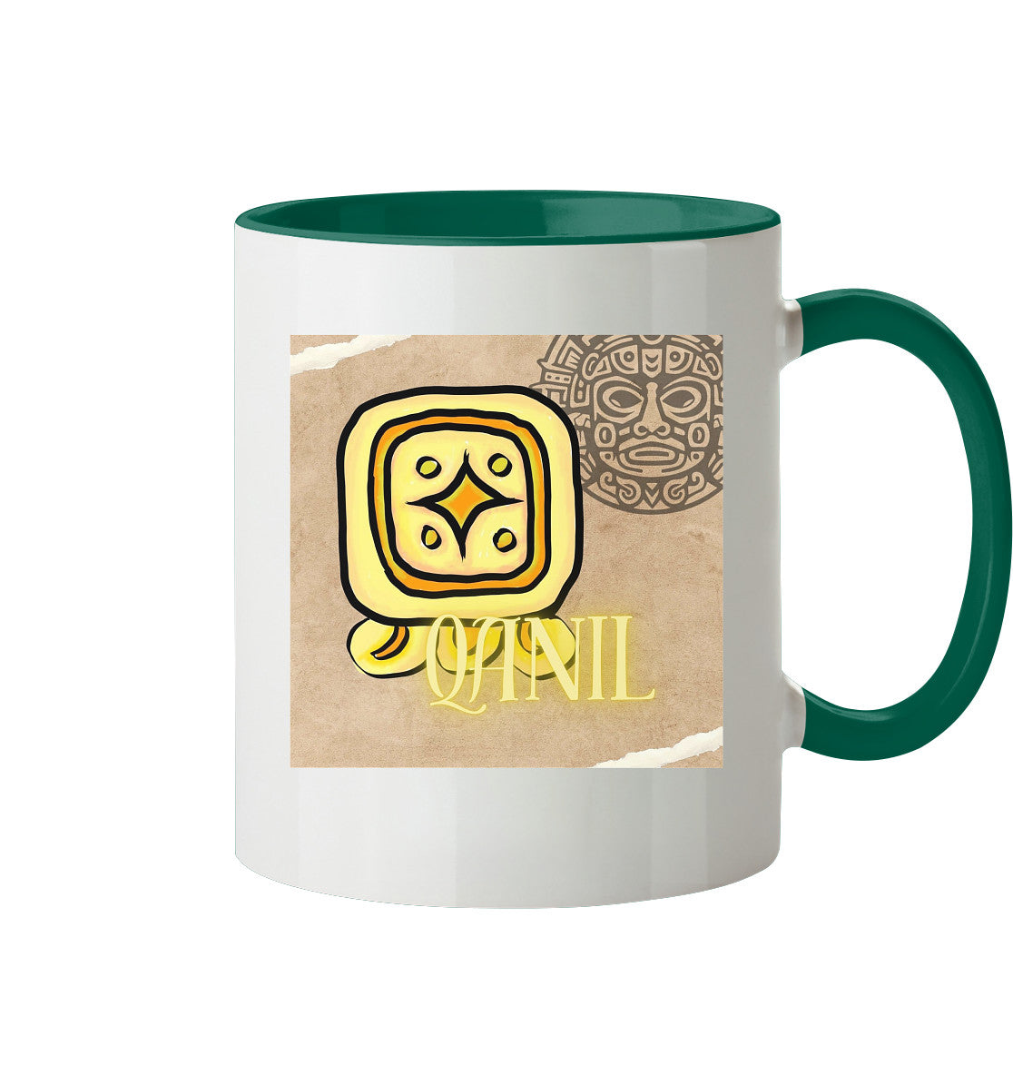 Tasse zweifarbig Gelber Stern - Two tone cup yellow star