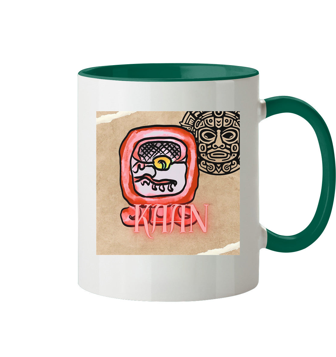 Tasse zweifarbig Rote Schlange - Two tone cup red serpent