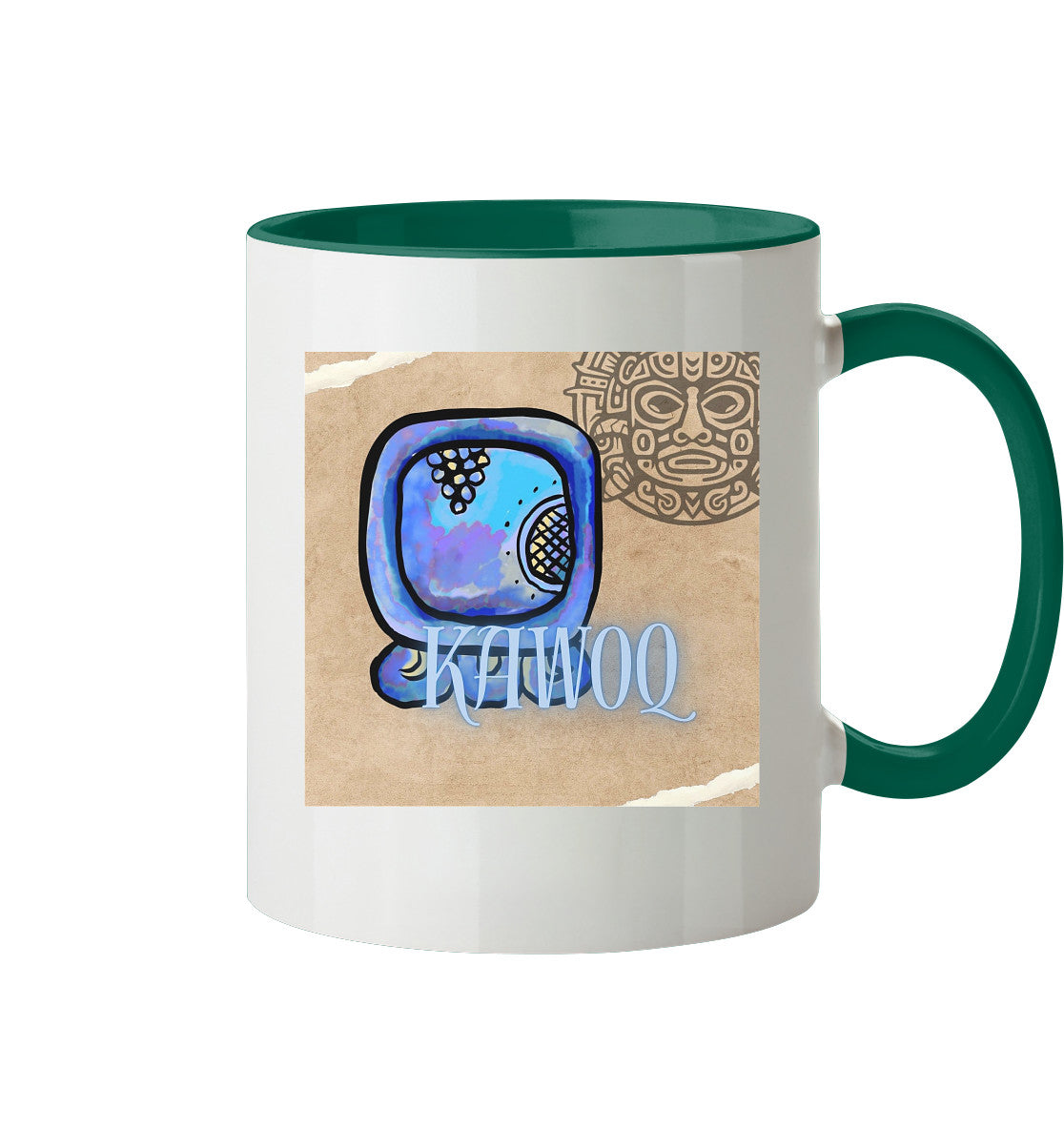 Tasse zweifarbig Blauer Sturm - Two tone cup blue storm