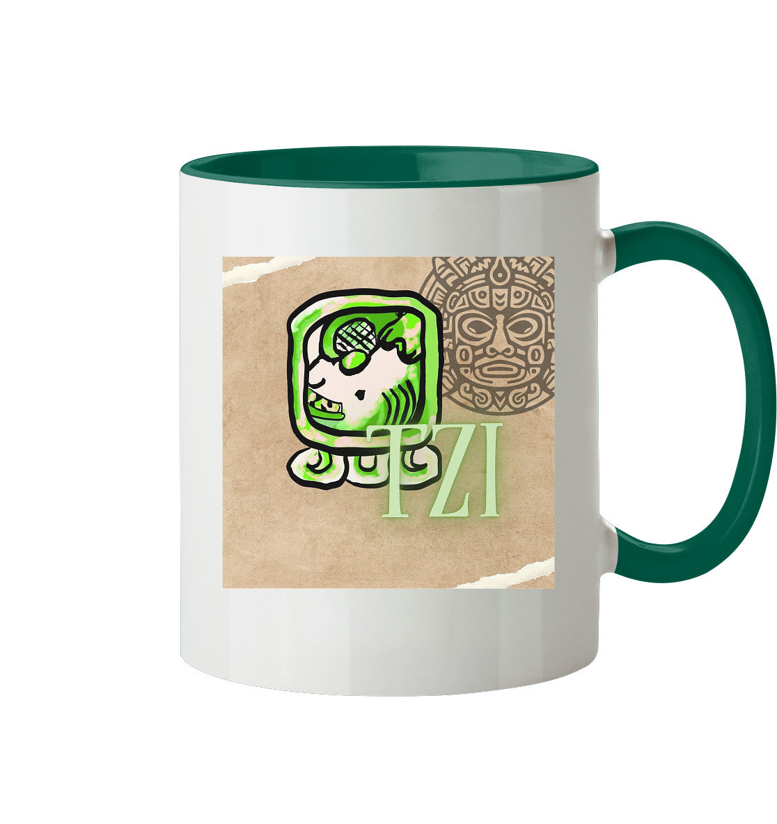 Tasse zweifarbig weißer Hund - Two tone cup white dog