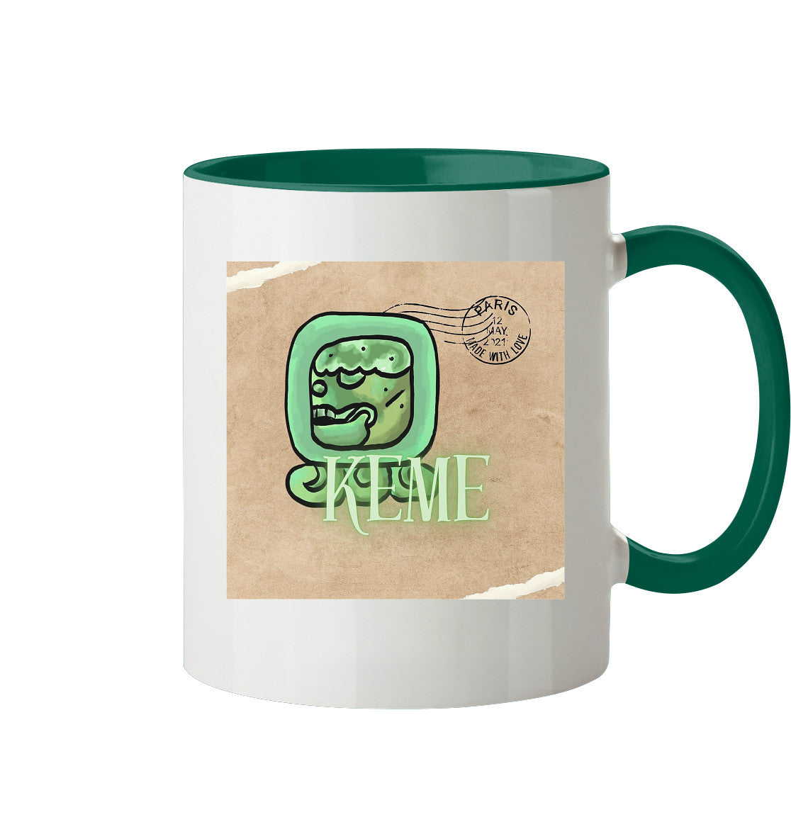 Tasse zweifarbig Weißer Tot - Two tone cup White death