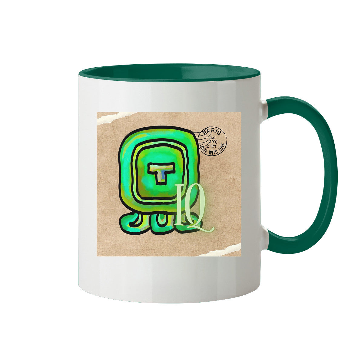 Tasse zweifarbig Weißer Wind - Two tone cup White wind