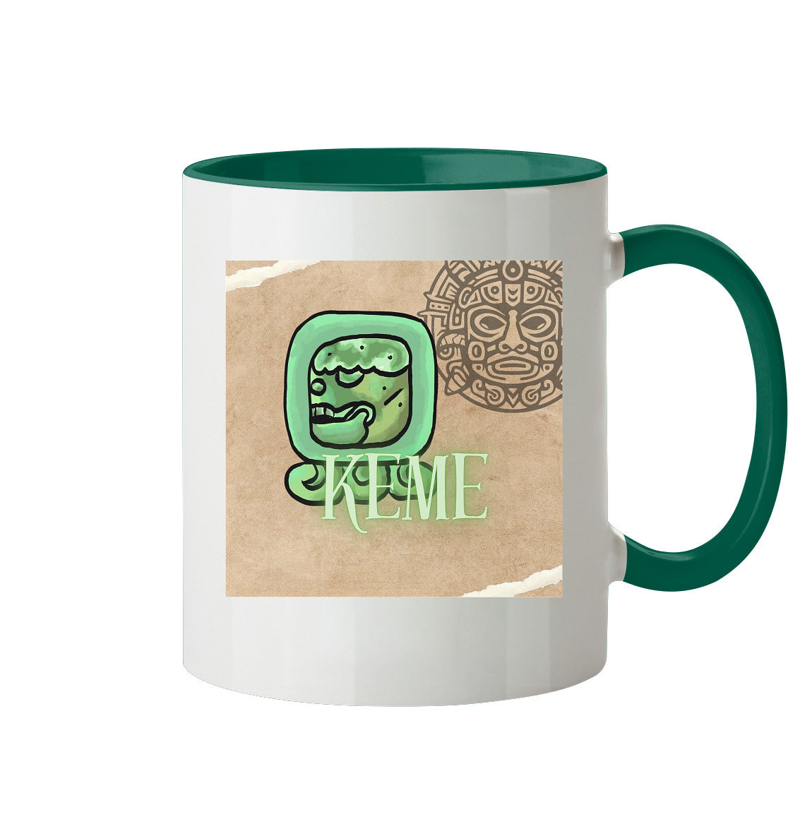 Tasse zweifarbig Weißer Tot - Two tone cup white death