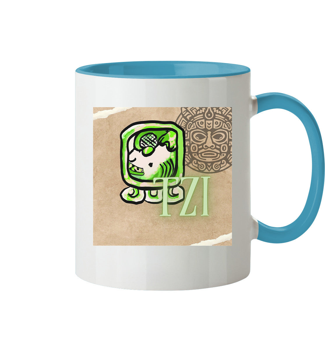 Tasse zweifarbig weißer Hund - Two tone cup white dog