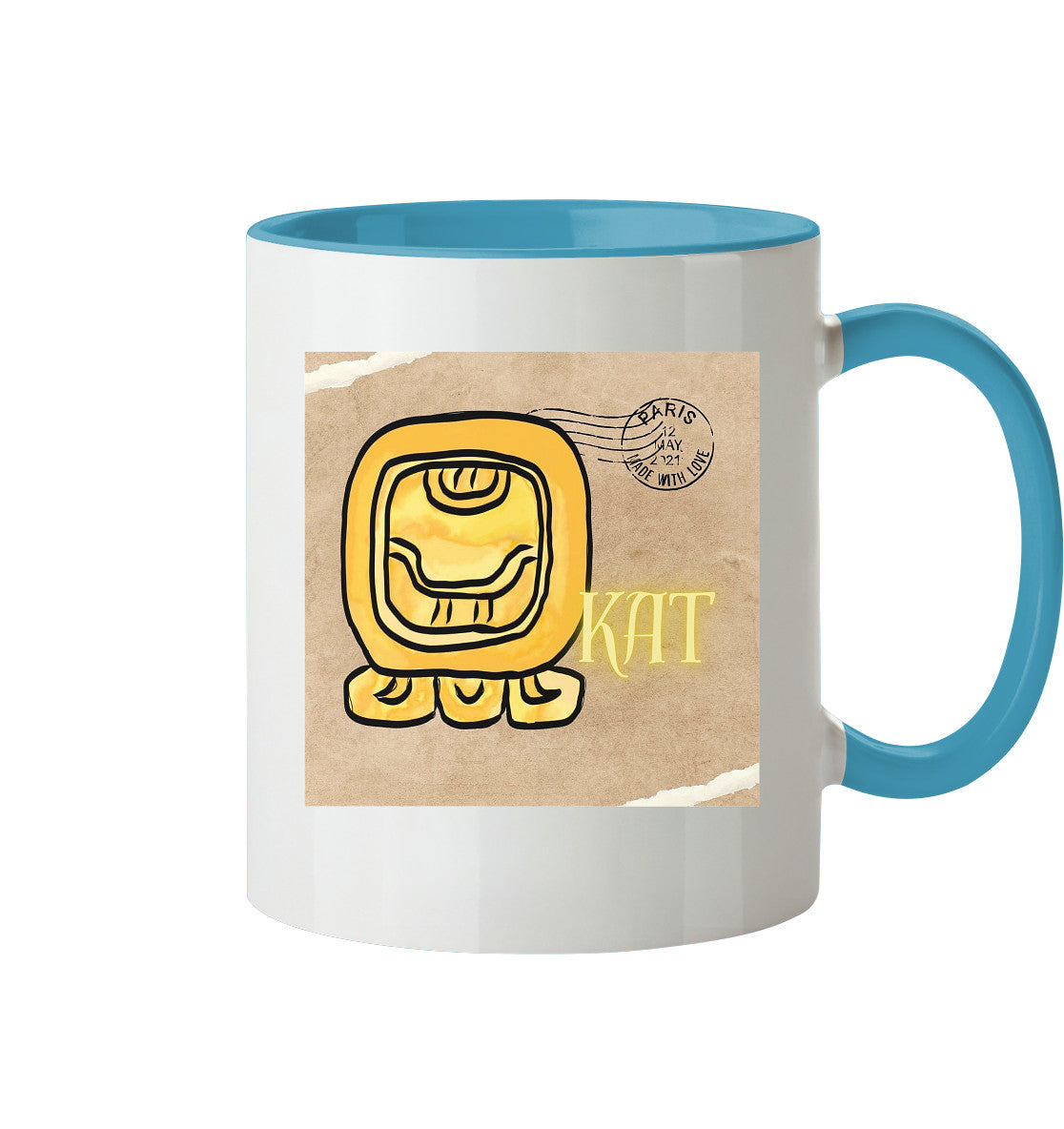 Tasse zweifarbig Gelber Same - Two tone cup Yellow seed
