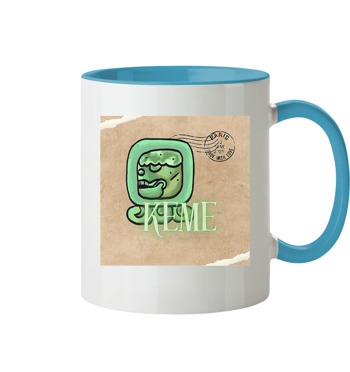Tasse zweifarbig Weißer Tot - Two tone cup White death